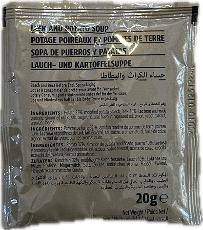 Militær nødration 24h med oksegryde og kødboller m. pasta (menu 1)